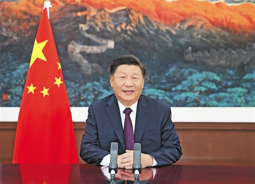 习近平在2020年中国国际服务贸易交易会全球服务贸易峰会上致辞  强调各国要共同营造开放包容的合作环境、共同激活创新引领的合作动能、共同开创互利共赢的合作局面，中国将坚定不移扩大对外开放，继续放宽服务业市场准入，发展服务贸易新业态新模式，支