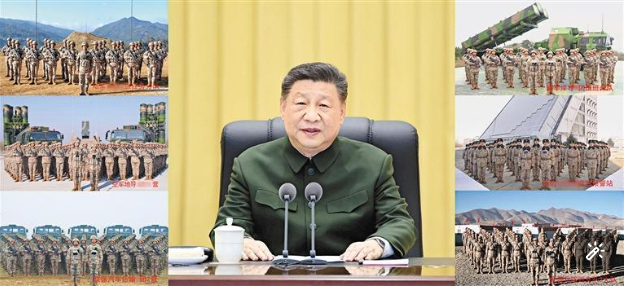 习近平春节前夕视察慰问部队向全体人民解放军指战员武警部队官兵军队文职人员预备役人员和民兵致以新春祝福