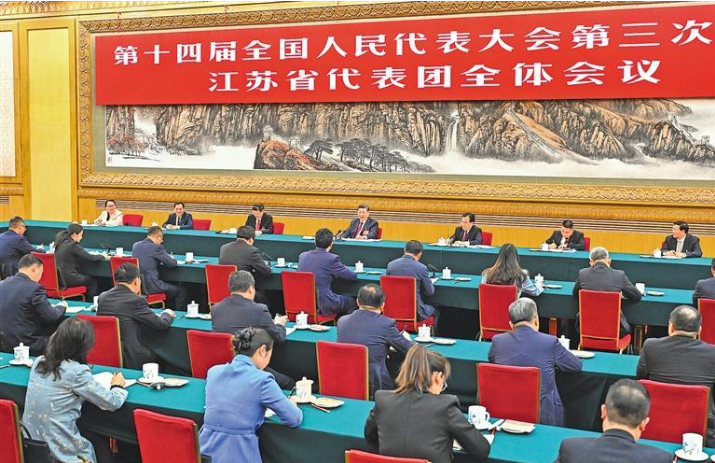 习近平在参加江苏代表团审议时强调  经济大省要挑大梁为全国发展大局作贡献